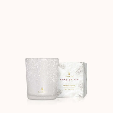 Thymes Frasier Fir Flocked Votive Candle 2oz