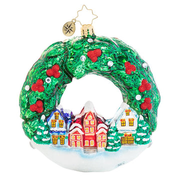 An All-Around Christmas Town! Ornament