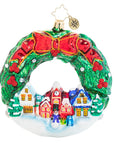 An All-Around Christmas Town! Ornament