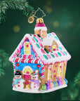 Candy Coated Cottage Ornament