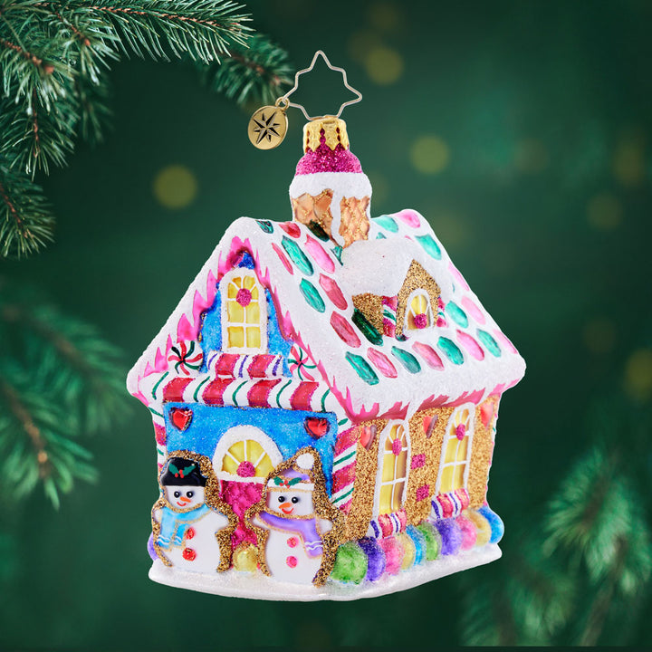 Candy Coated Cottage Ornament