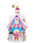 Candy Coated Cottage Ornament