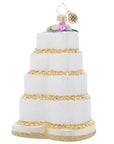 Heart Shaped Wedding Cake Ornament