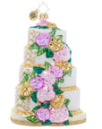 Heart Shaped Wedding Cake Ornament