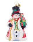 Gemstone Gentleman Snowman Ornament