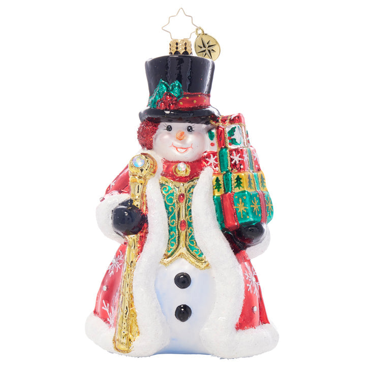 Gemstone Gentleman Snowman Ornament