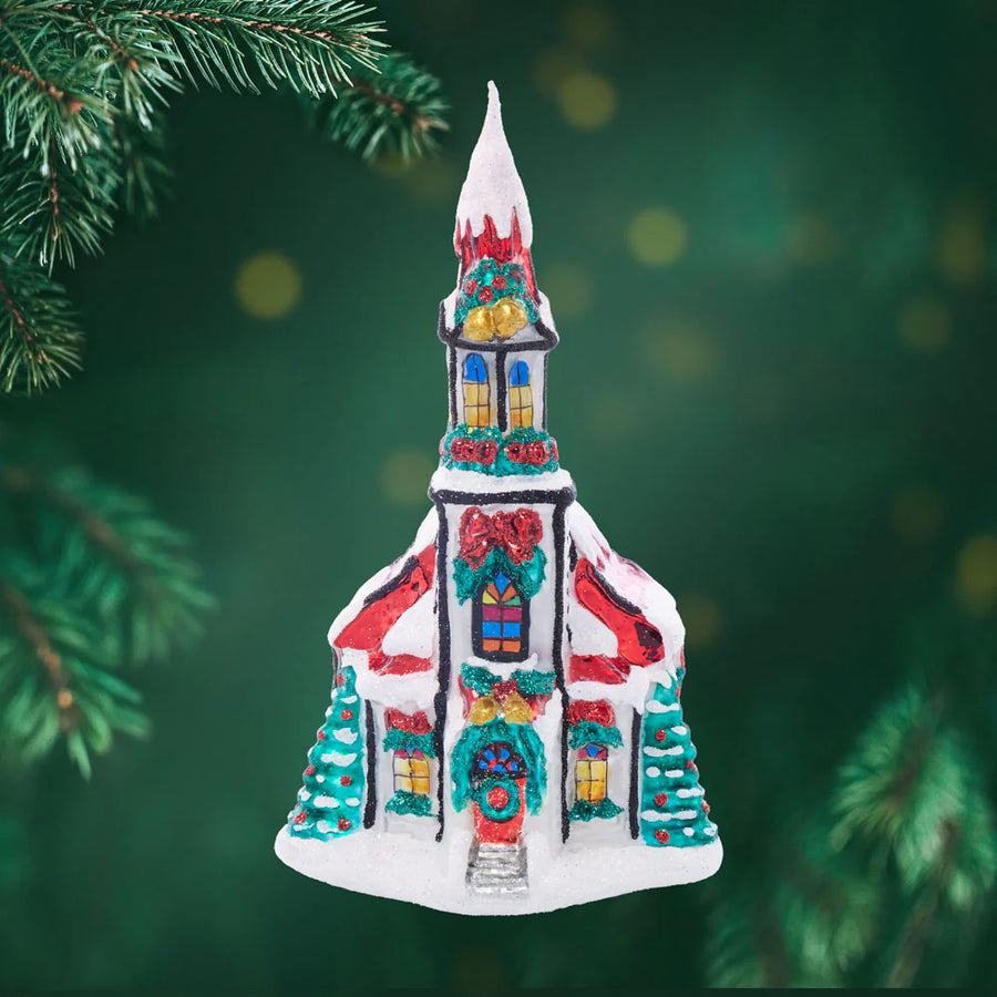 Holly Bell Chapel Ornament