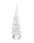 Simon Pearce Snowdrift Evergreen Glass Tree: 26 inch