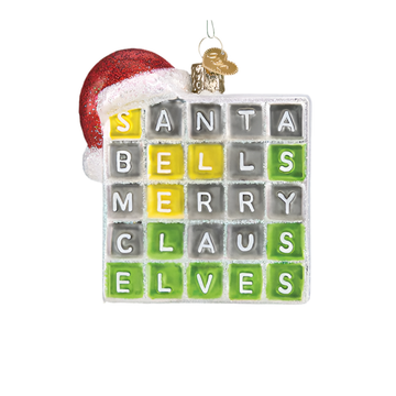 Merry Words Ornament