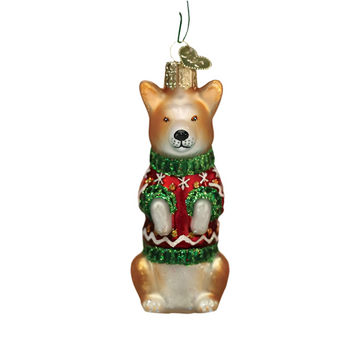 Christmas Corgi Ornament