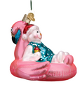 Pool Float Snowman Ornament