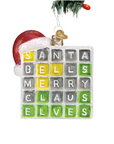 Merry Words Ornament