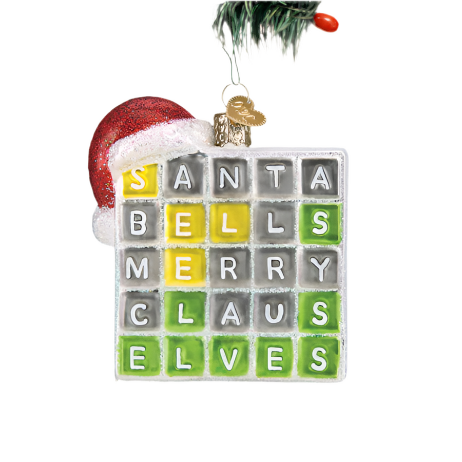 Merry Words Ornament