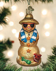 Sand Snowman Ornament