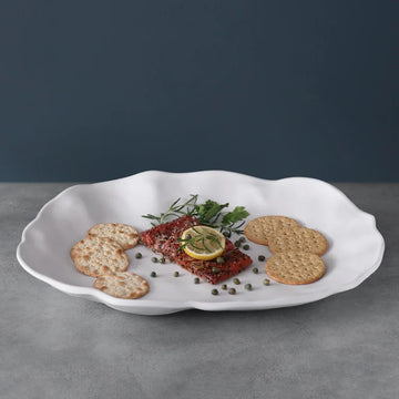 Beatriz Ball Vida Nube Large Oval Platter - White