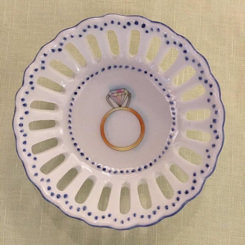 Engagement Ring Dish - Blue