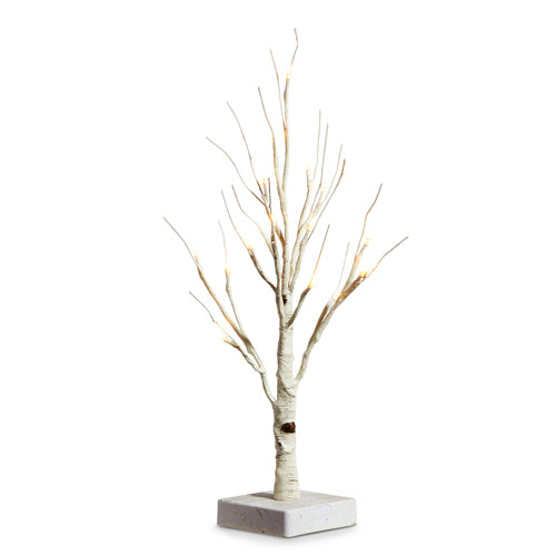 Lighted Birch Tree: White - 18.25"