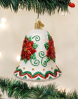 Poinsettia Bell Ornament