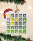 Merry Words Ornament