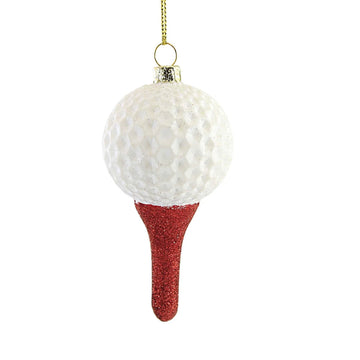 Golf Ball Tee Ornament