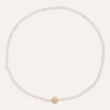 Clara Williams Rose Quartz Mini Necklace