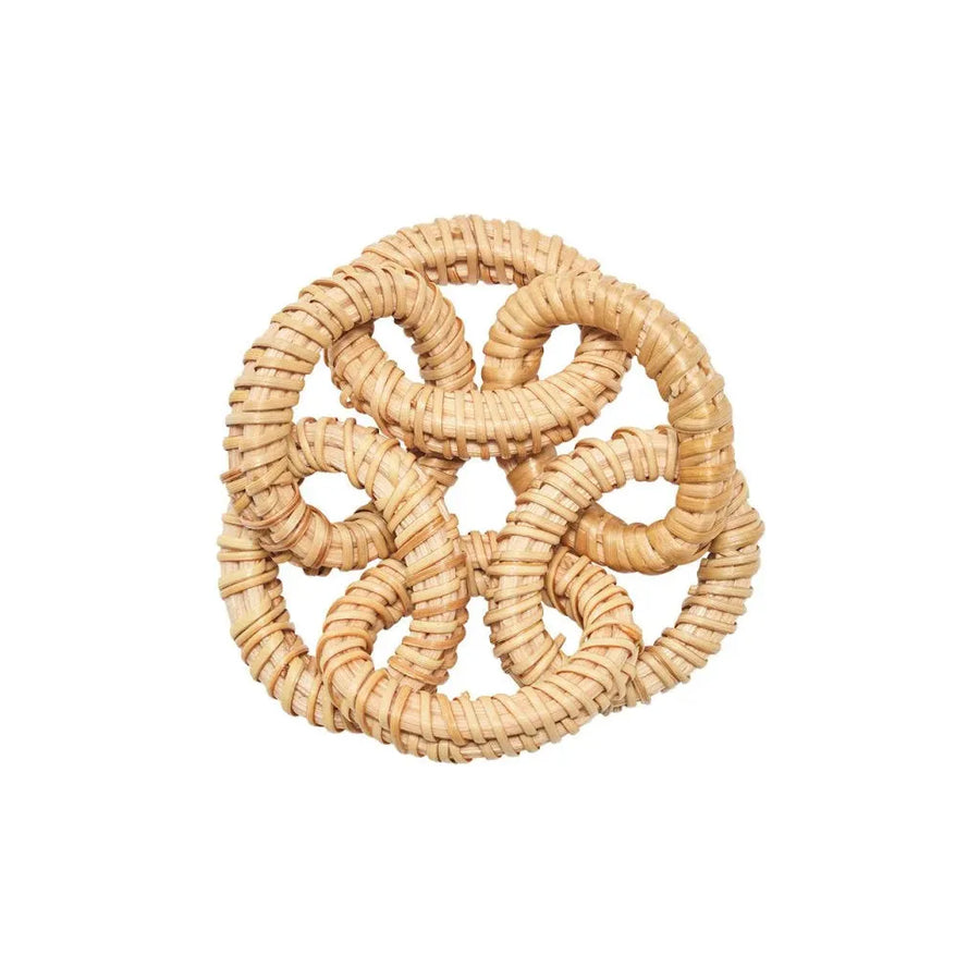 Kim Seybert Rattan Link Napkin Ring in Natural