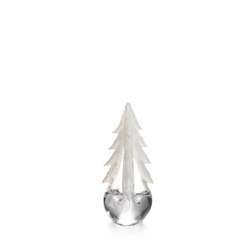 Simon Pearce Snowy Branch Evergreen Glass Tree: 8 inch