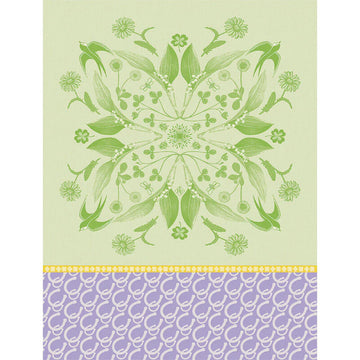 Le Jacquard Francais Porte Bonheur Green Tea Towel