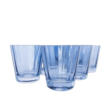 Burrow-Prewitt Wedding Registry: Estelle Lowball Glasses in Cobalt (Set of 6)