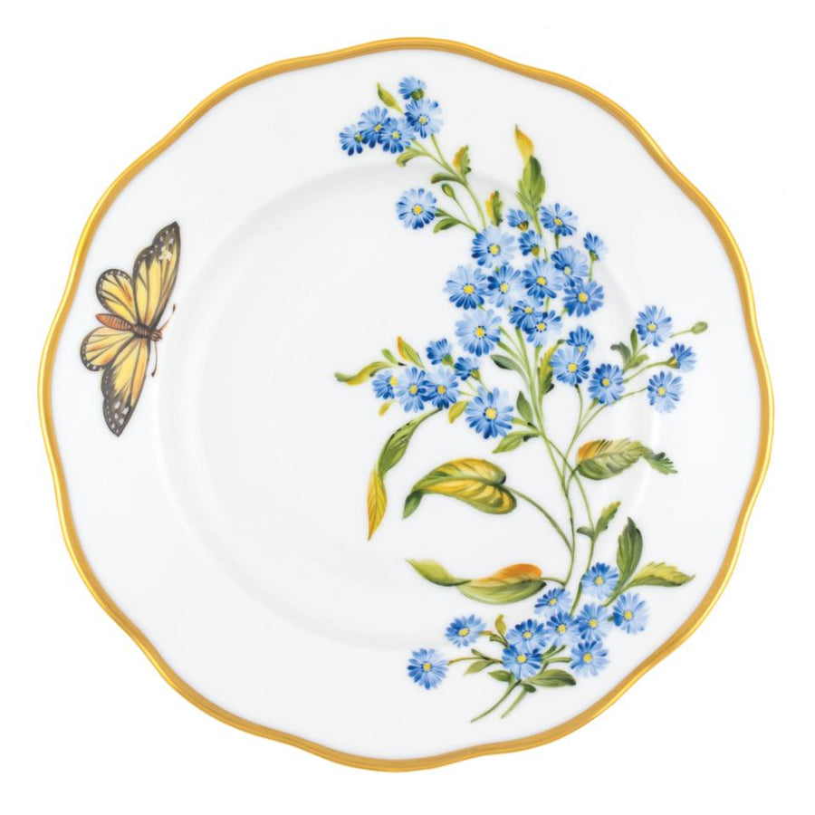 Gilday-Sloan Wedding Registry: Herend American Wildflower Salad Plate - Blue Wood Aster