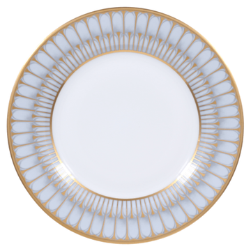 Fisher-Bame Wedding Registry: Deshoulieres Arcades Grey & Gold Salad Plate