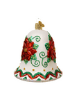 Poinsettia Bell Ornament