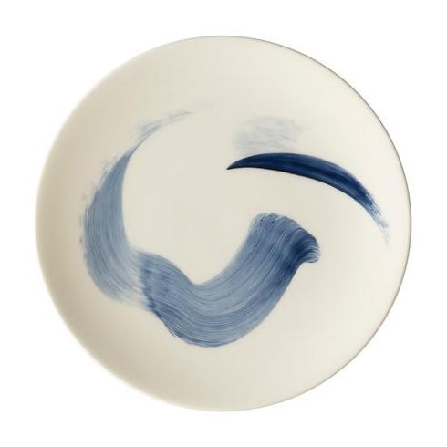 Mearns and Caplanson-Torrens Wedding Registry: Royal Crown Derby Brushstroke Blue Salad Plate