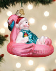 Pool Float Snowman Ornament