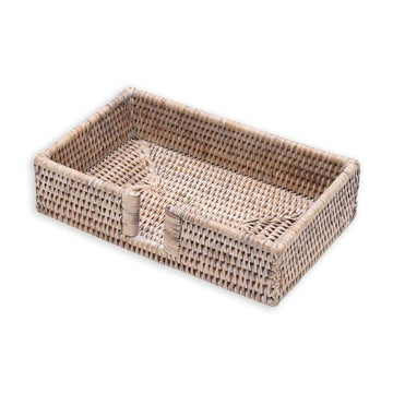 Burrow-Prewitt Wedding Registry: Caspari Rattan Guest Towel Holder