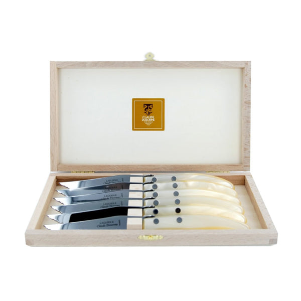 Stoughton-Bunting Registry: Claude Dozorme Berlingot Natural Steak Knives (Boxed Set of 6)