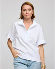 Hinson Wu Cara Elbow Sleeve Top