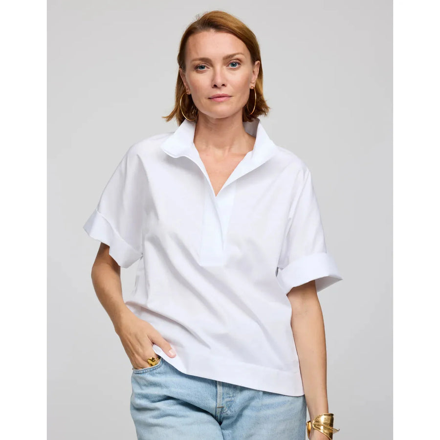 Hinson Wu Cara Elbow Sleeve Top