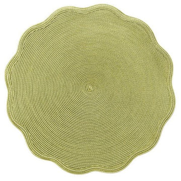 Stoughton-Bunting Registry: Deborah Rhodes Moss Round Scalloped Placemat