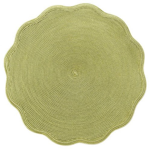 Diab-Overholt Wedding Registry: Deborah Rhodes Scalloped Moss Green Placemat