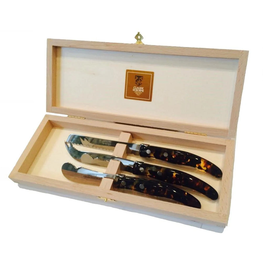 Nelson and Hackney Wedding Registry: Claude Dozorme Tortoise Boxed Set of Cheese Knives