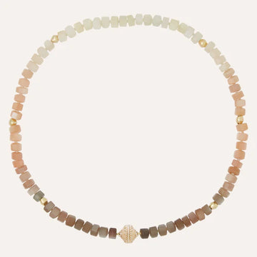 Clara Williams Peppercorn Ombre Moonstone Mini Necklace