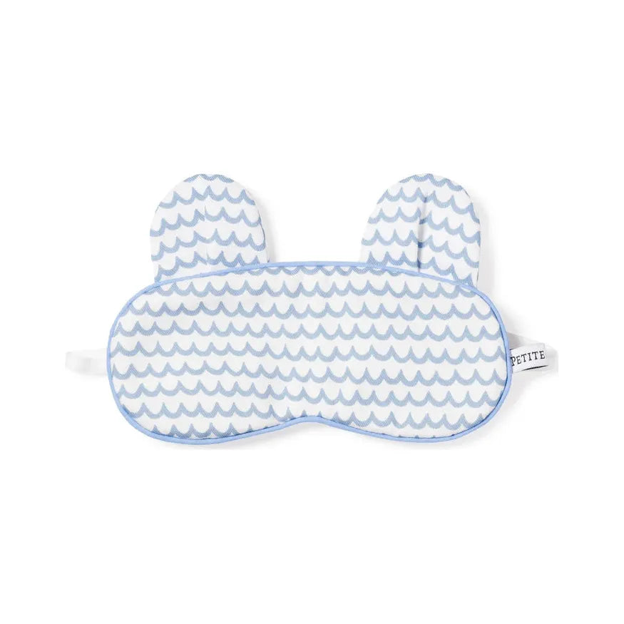 Petite Plume Kid's Bear-y Sleep Mask in La Mer