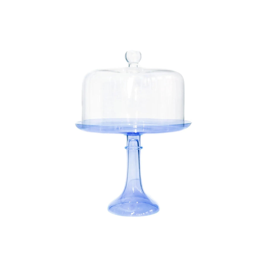 Gilday-Sloan Wedding Registry: Estelle Colored Glass Clear Cake Plate Dome