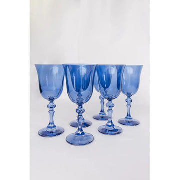 Freeman-Dickenson Wedding Registry: Estelle Regal Goblets in Cobalt (Set of 6)