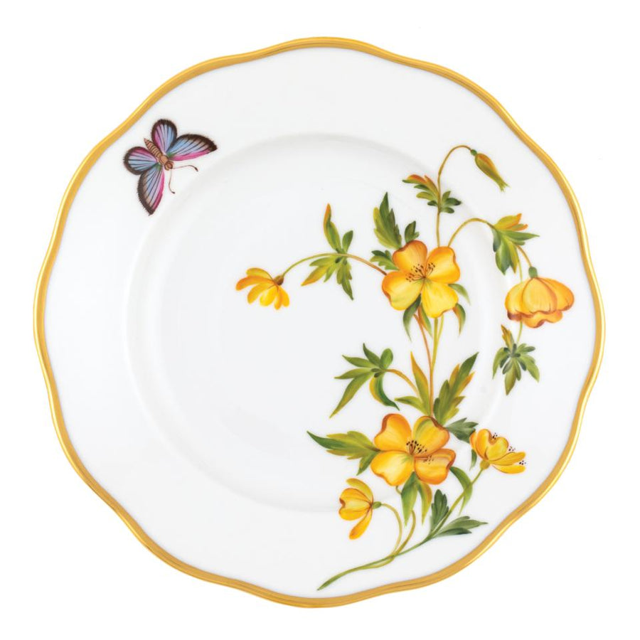 Cowden and Galvin Wedding Registry: Herend American Wildflower Salad Plate - Evening Primrose