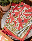 Pomegranate Palm Beach Pinecone Napkin Set of 4