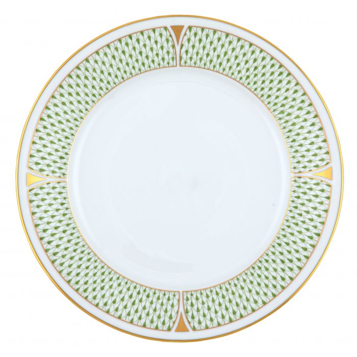 Coley-Turlington Wedding Registry: Herend Art Deco Green Dinner Plate