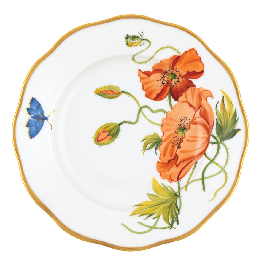 Boukather-Reschly Wedding Registry: Herend American Wildflower California Poppy Salad Plate