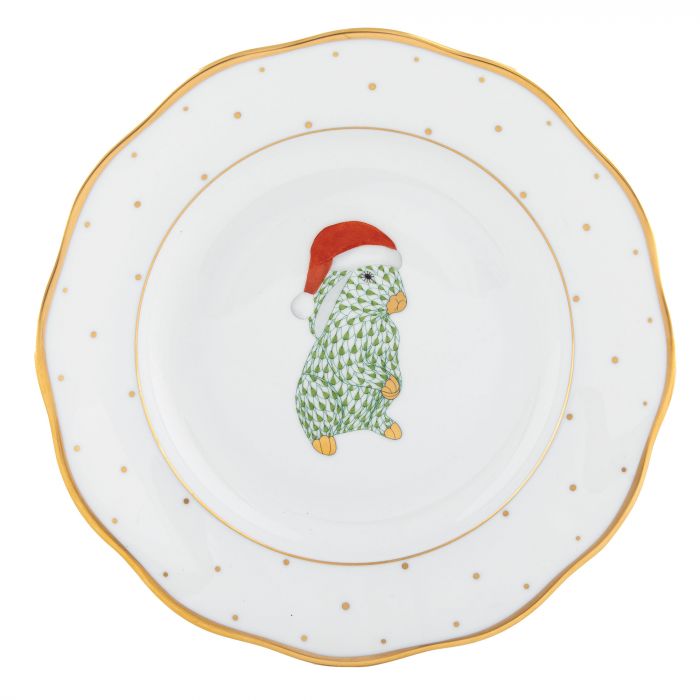 Liggett and Ives Wedding Registry: Herend Christmas Bunny Dessert Plate